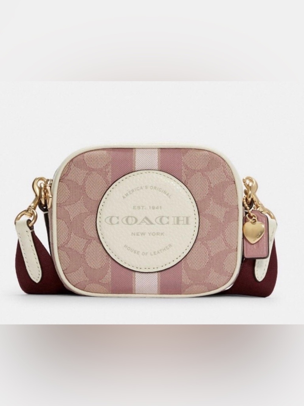Coach Mini Dempsey Camera Bag in Signature Jacquard